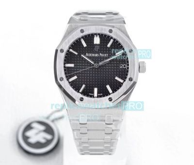 ZF Factory Swiss Replica Audemars Piguet Royal Oak 15500 Watch Stainless Steel Black Dial 41MM